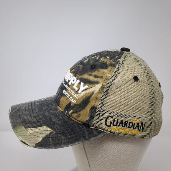 HD Supply Construction & Industrial White Cap Trucker Hat Multi One Size Camo - Picture 3 of 9